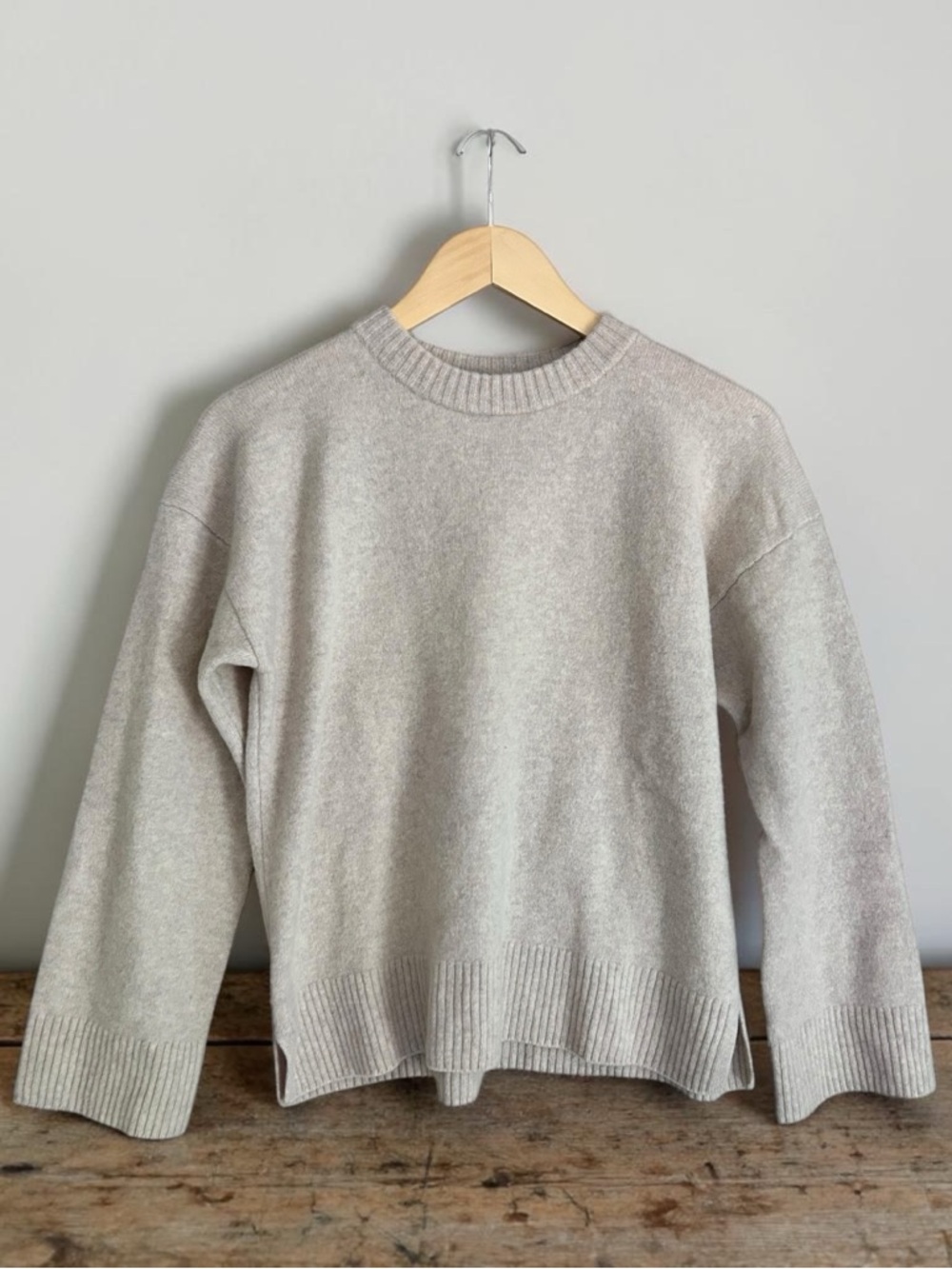 Reformation Cashmere Cream Crewneck Sweater